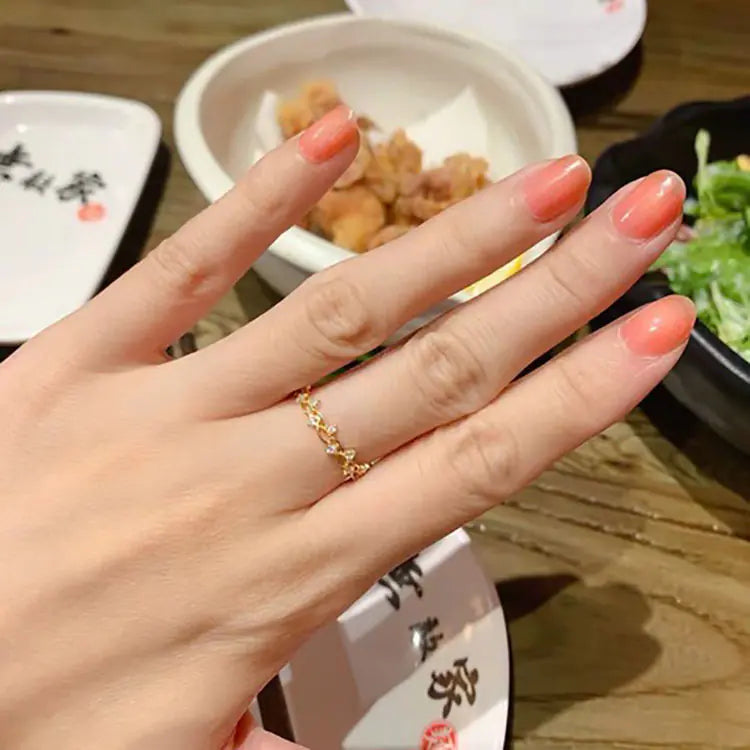 Light Luxury S925 Gold Ring